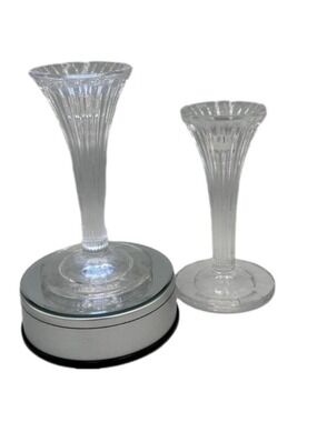 PAIR of WATERFORD MARQUIS CORINTH 6" CANDLESTICKS or CANDLE HOLDER